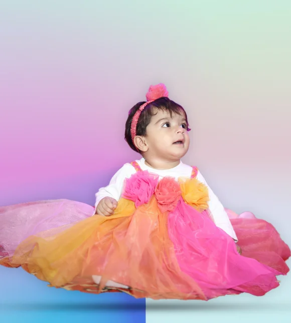 Baby's Floral Tutu Dress - Image 6