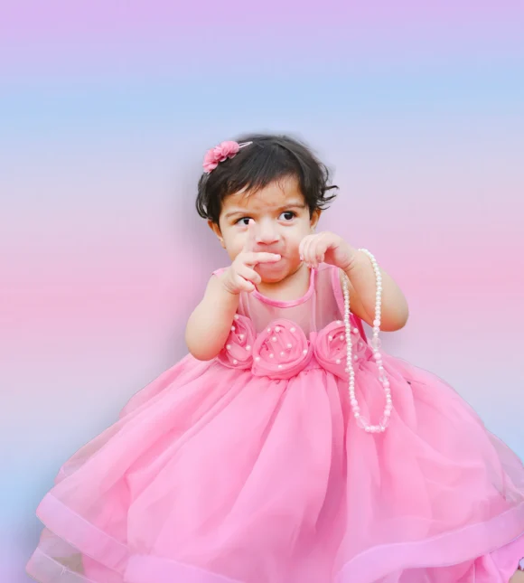 Baby frock with a princess-inspired look - Image 2