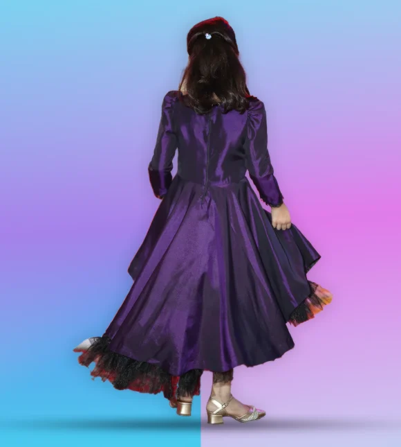 Royal Purple Vintage Dress - Image 2