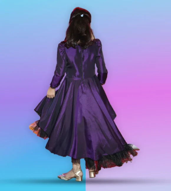 Royal Purple Vintage Dress - Image 5